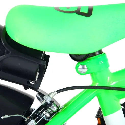 Bicicletta Bambini 12" Sportiva Verde Rotelle Removibili Borraccia