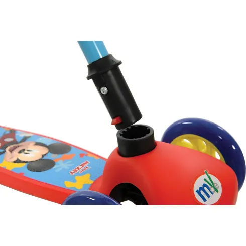 Monopattino per Bambini 3 Ruote Topolino Disney Manubrio Regolabile