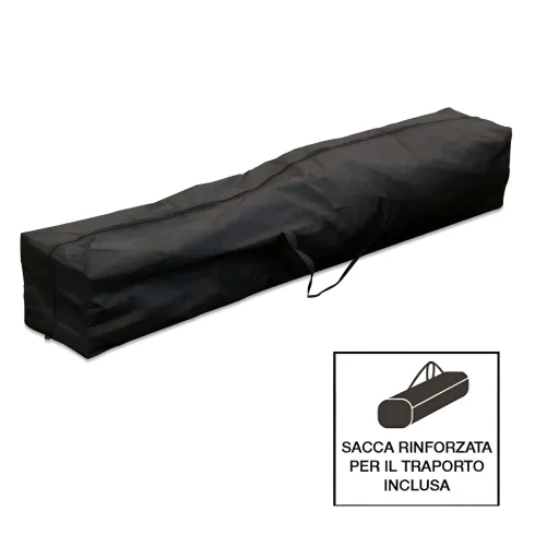 Gazebo da Giardino 2x2 a Fisarmonica Impermeabile Bianco con Sacca