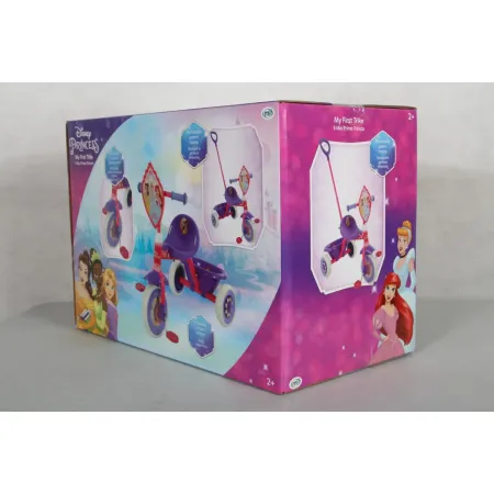 Triciclo Bambini con Maniglia Regolabile Principesse Disney Ruote EVA