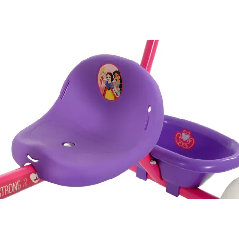 Triciclo Bambini con Maniglia Regolabile Principesse Disney Ruote EVA