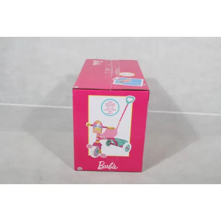 Triciclo Bambini con Maniglia Regolabile Removibile Barbie Ruote EVA