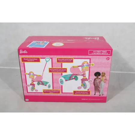 Triciclo Bambini con Maniglia Regolabile Removibile Barbie Ruote EVA