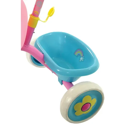 Triciclo Bambini con Maniglia Regolabile Removibile Barbie Ruote EVA