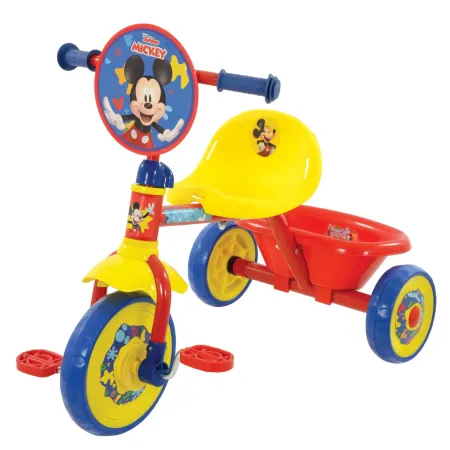 Triciclo per Bambini Maniglia Regolabile Topolino Disney Ruote EVA