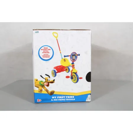 Triciclo per Bambini Maniglia Regolabile Topolino Disney Ruote EVA