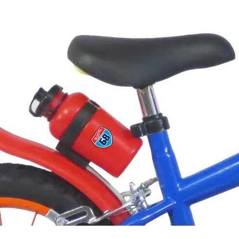 Bicicletta per Bambini 14" Hot Wheels Blu Rotelle Removibili Acciaio