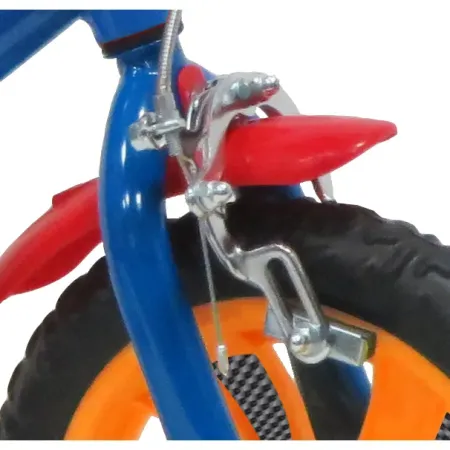 Bicicletta per Bambini 12" Hot Wheels Blu Rotelle Removibili Acciaio