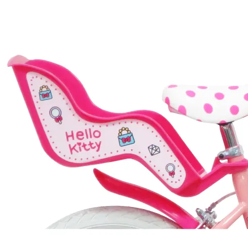 Bicicletta per Bambini 14" Hello Kitty Rosa Rotelle Removibili Acciaio