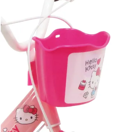 Bicicletta per Bambini 14" Hello Kitty Rosa Rotelle Removibili Acciaio