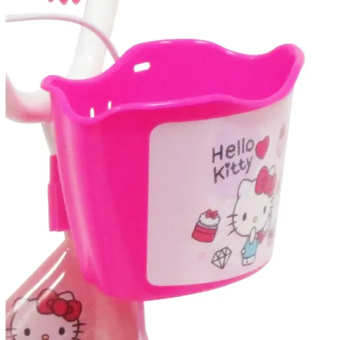 Bicicletta per Bambini 12" Hello Kitty Rosa Rotelle Removibili Acciaio
