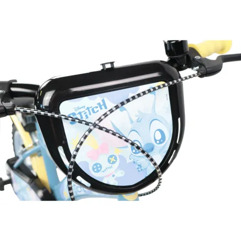 Bicicletta per Bambini 14" Stitch Disney Rotelle Removibili Acciaio