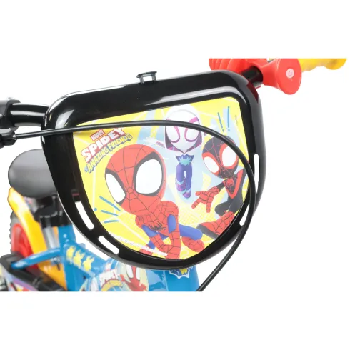 Bicicletta per Bambini Spidey Marvel 12" Azzurro Rotelle Removibili