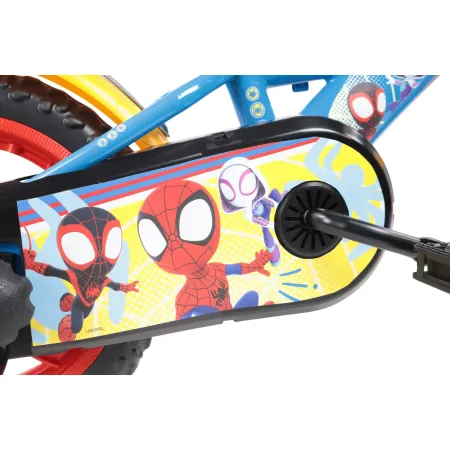 Bicicletta per Bambini Spidey Marvel 12" Azzurro Rotelle Removibili