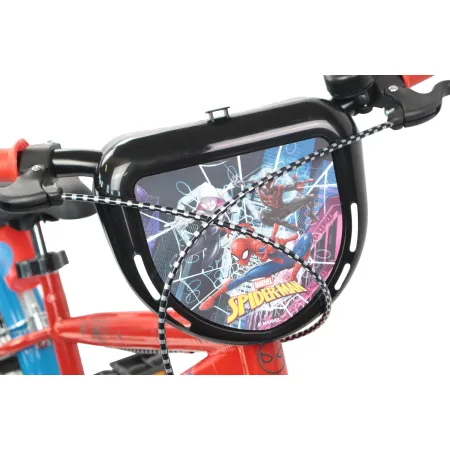 Bicicletta per Bambini Spiderman Marvel 16" Rosso Rotelle Removibili