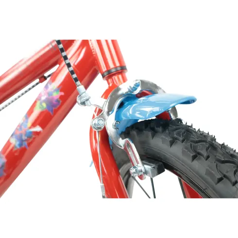 Bicicletta per Bambini Spiderman Marvel 16" Rosso Rotelle Removibili