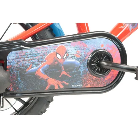 Bicicletta per Bambini Spiderman Marvel 14" Rosso Rotelle Removibili