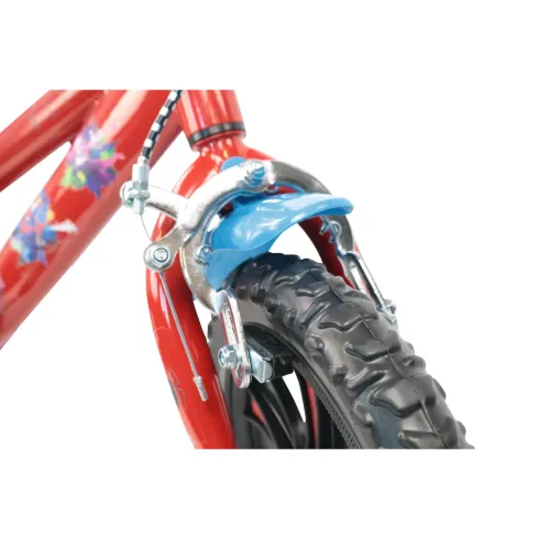 Bicicletta per Bambini Spiderman Marvel 12" Rosso Rotelle Removibili
