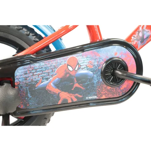 Bicicletta per Bambini Spiderman Marvel 12" Rosso Rotelle Removibili