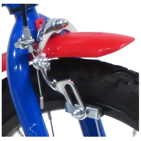 Bicicletta per Bambini 16" Transformers Rosso Blu Rotelle Borraccia