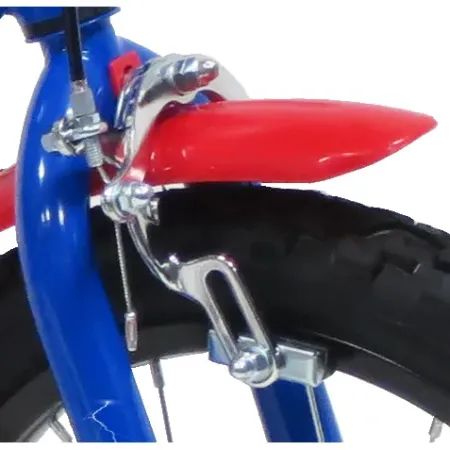 Bicicletta per Bambini 16" Transformers Rosso Blu Rotelle Borraccia
