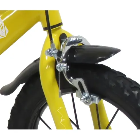 Bicicletta per Bambini 14" Transformers Giallo con Rotelle Borraccia