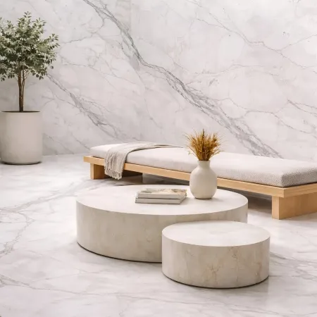 Set 6 Pannelli Decorativi Effetto Marmo Bianco PVC 120x60 Rivestimento