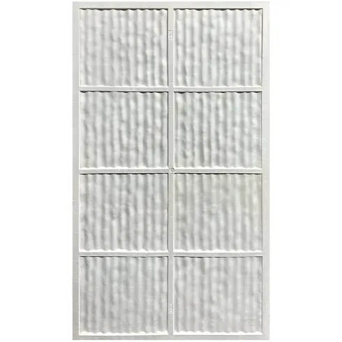 Set 12 Pannelli Isolanti Effetto Pietra Graffiata 3D 120x60 Bianco PU
