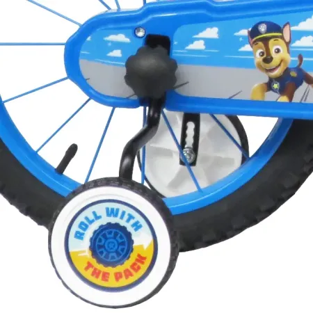 Bicicletta Bambini 16" Paw Patrol Rosso Rotelle Removibili Borraccia