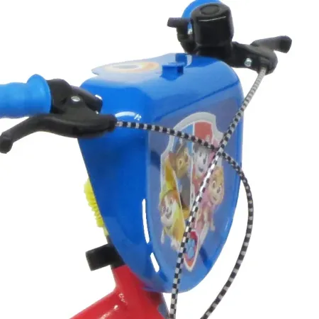 Bicicletta Bambini 16" Paw Patrol Rosso Rotelle Removibili Borraccia