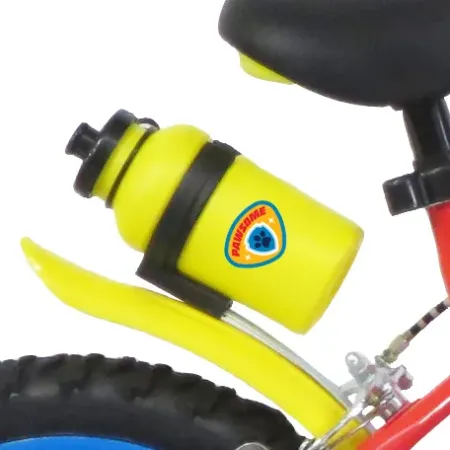 Bicicletta Bambini 14" Paw Patrol Rosso Rotelle Removibili Borraccia