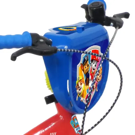 Bicicletta Bambini 14" Paw Patrol Rosso Rotelle Removibili Borraccia
