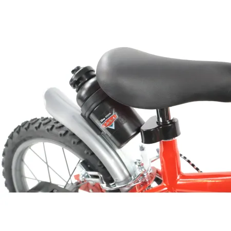 Bicicletta per Bambini 16" Cars Rosso Nero Rotelle Borraccia Trombetta
