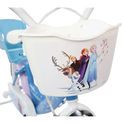 Bicicletta per Bambini 16" Frozen Disney Azzurro Cestino Portabambola