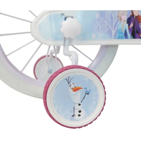Bicicletta per Bambini 16" Frozen Disney Azzurro Cestino Portabambola