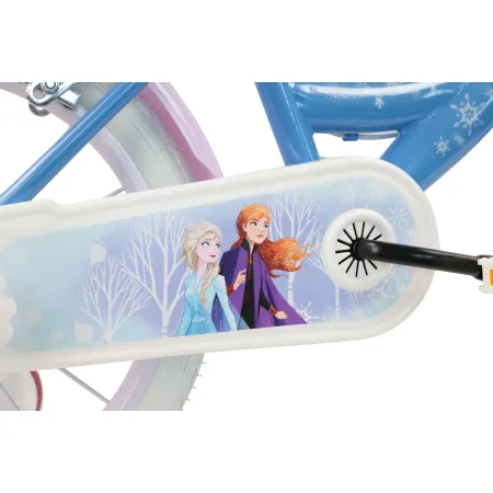 Bicicletta per Bambini 16" Frozen Disney Azzurro Cestino Portabambola