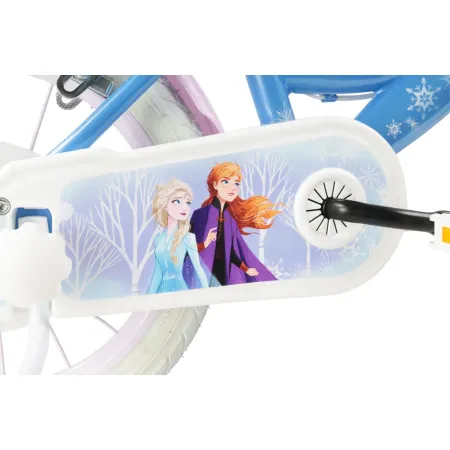 Bicicletta per Bambini 14" Frozen Disney Azzurro Cestino Portabambola