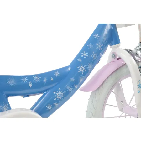 Bicicletta per Bambini 14" Frozen Disney Azzurro Cestino Portabambola