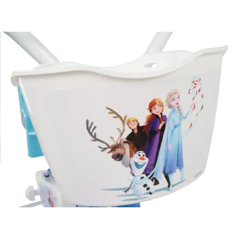 Bicicletta per Bambini 12" Frozen Disney Azzurro Cestino Portabambola