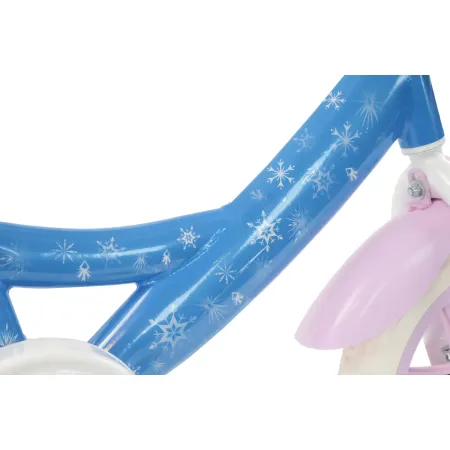Bicicletta per Bambini 12" Frozen Disney Azzurro Cestino Portabambola