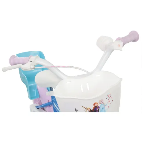 Bicicletta per Bambini 12" Frozen Disney Azzurro Cestino Portabambola