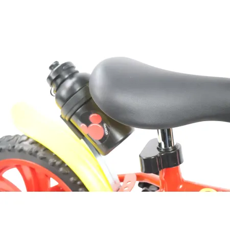 Bicicletta per Bambini 12" Topolino Disney Rosso Rotelle Borraccia