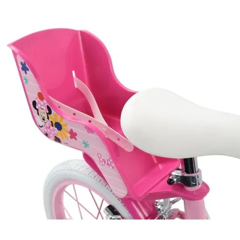 Bicicletta per Bambini 14" Minnie Disney Rosa Cestino Portabambola
