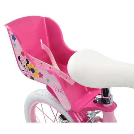 Bicicletta per Bambini 14" Minnie Disney Rosa Cestino Portabambola