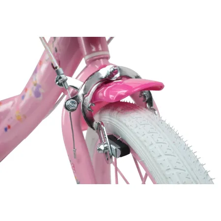 Bicicletta per Bambini 14" Minnie Disney Rosa Cestino Portabambola