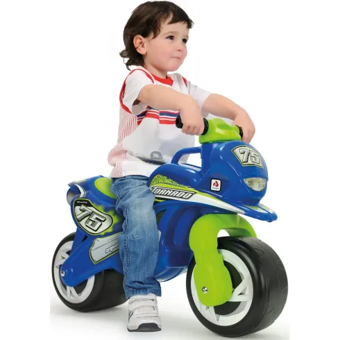 Moto Cavalcabile per Bambini Tundra Tornado Blu Massimo 30 kg