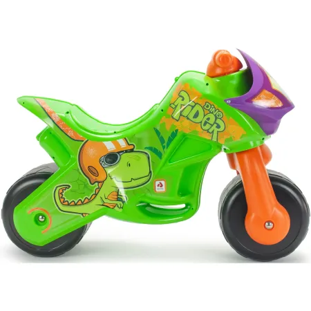 Moto Cavalcabile per Bambini Verde Dinosauro per Equilibrio 30 kg