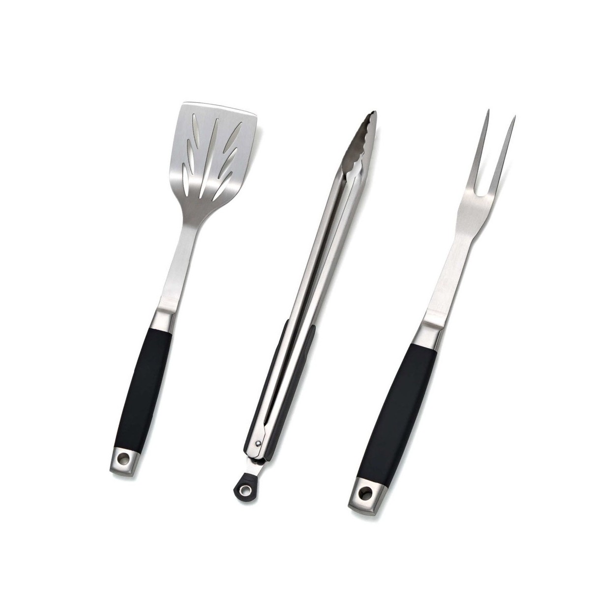 Set utensili da cucina acciaio inossidabile manico effetto