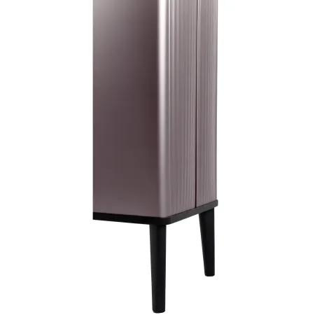 Pattumiera Keter 54L Rosa Perlato Apertura Push per Cucina con Gambe