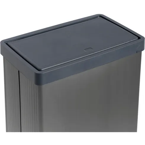 Pattumiera Keter 54L Grigio Perlato Apertura Push per Cucina con Gambe